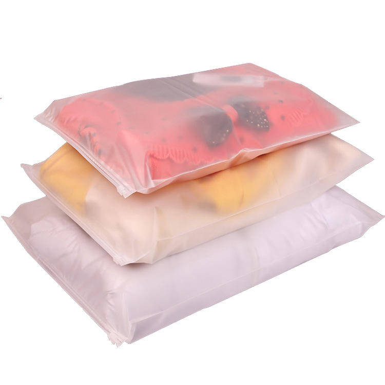 可生物降解拉链CPE塑料袋自封哑光定制颜色和徽标凹版印刷男孩女孩服装包装袋