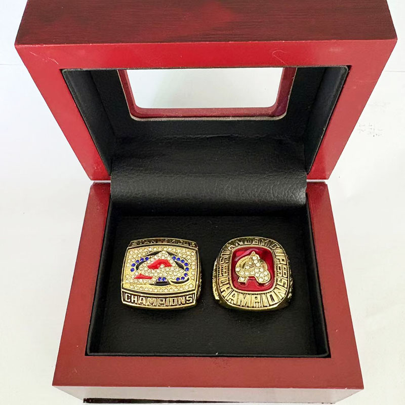 Cross border hot selling wholesale Colorado Avalanche men's high-quality 2-piece set champion ring fashion jewelry ring