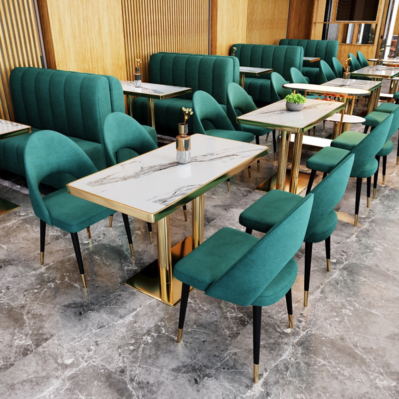 Modern Western restaurant set with wooden tables and chairs, coffee shop, milk tea shop, dessert shop, commercial bar, inspiration for use