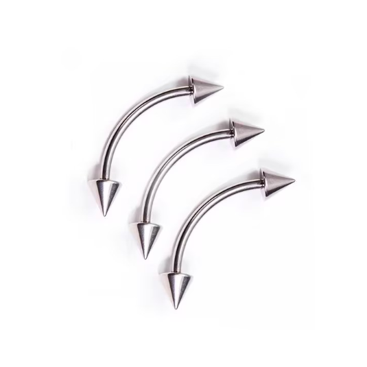 316L stainless steel body accessory, size 16 nail curved eyebrow ring, banana accessory