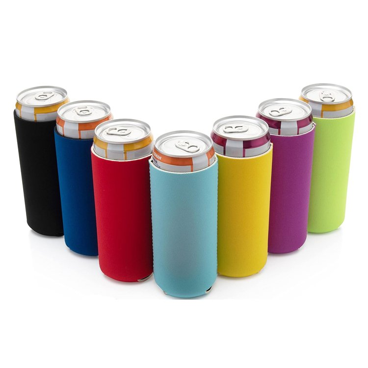 RTS ultra-thin blank DIY sublimation durable chloroprene rubber insulation thin beer can bracket cooler sleeve Coozes