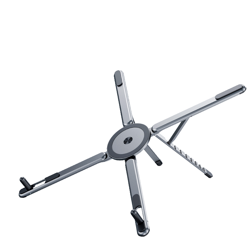 Portable ergonomic height adjustable laptop stand 3-in-1 magnetic phone stand foldable aluminum alloy laptop stand suitable for tablets