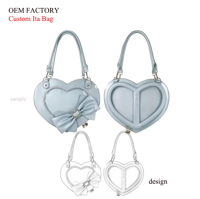 Chinese professional bag manufacturer customizes various shapes of Ita bags, with artist clients designing their own